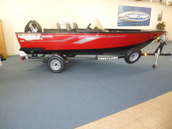 2023 Crestliner 1650 Fish Hawk SE with 60 EFI Mercury and Shorelandr trailer